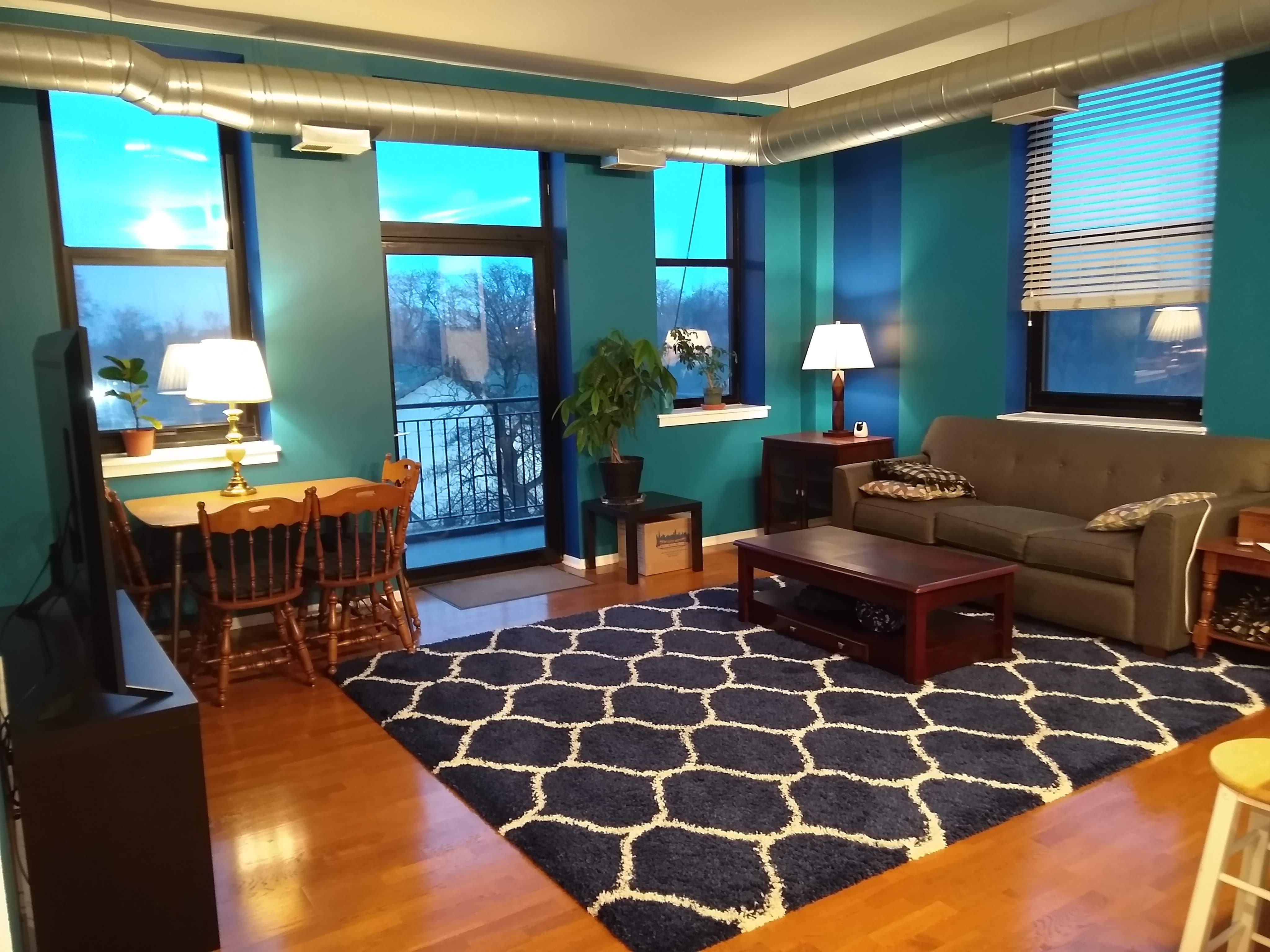 blue condo-maximum living room
